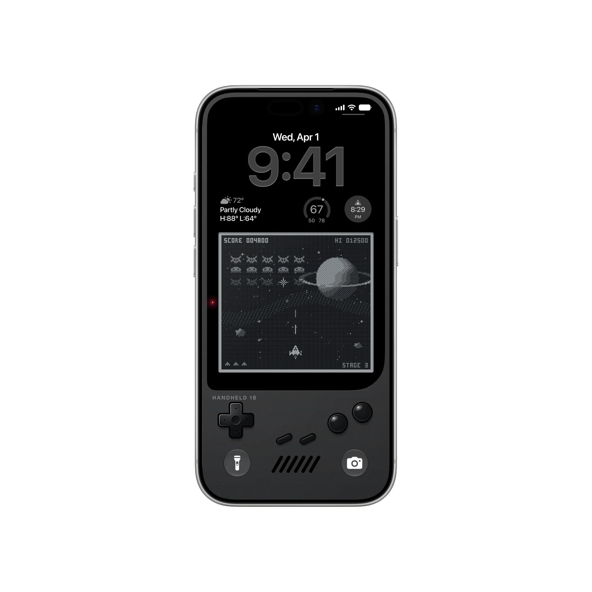 Retro Games Black Nebula on a phone