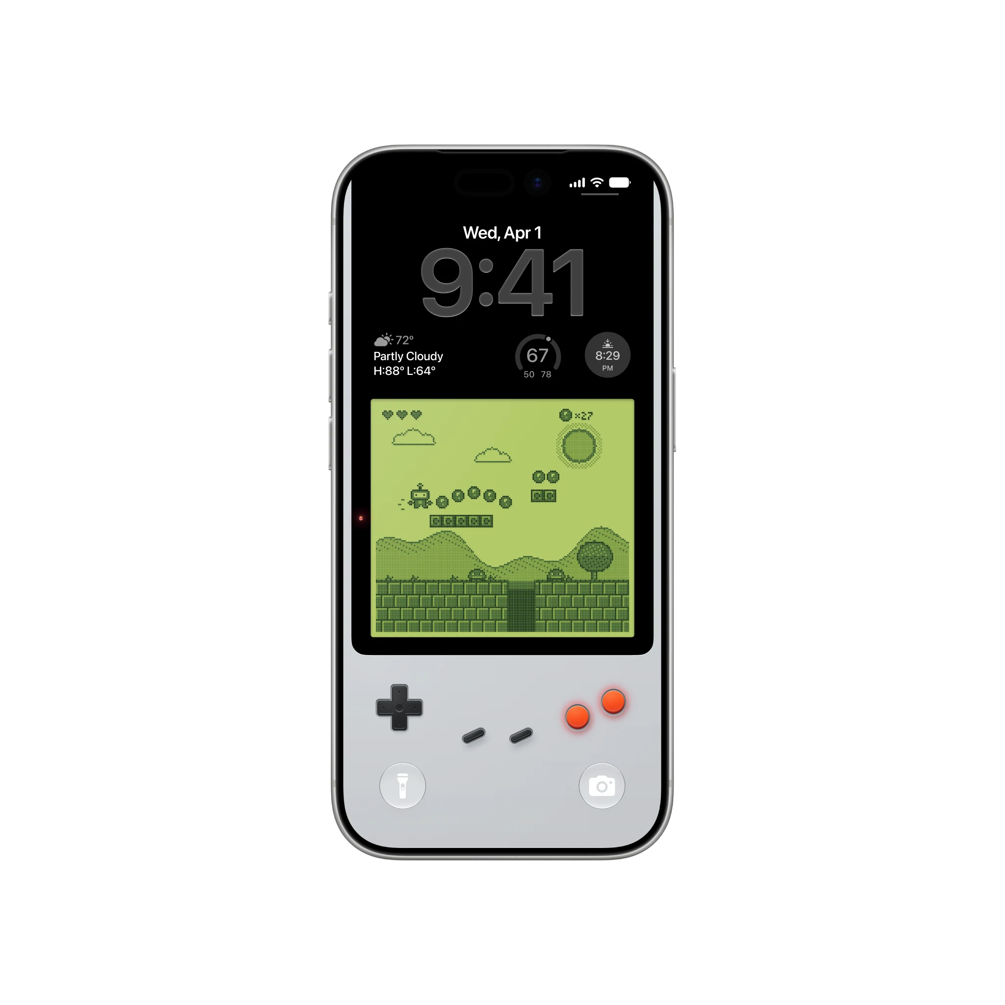 Retro Games Classic Green on a phone