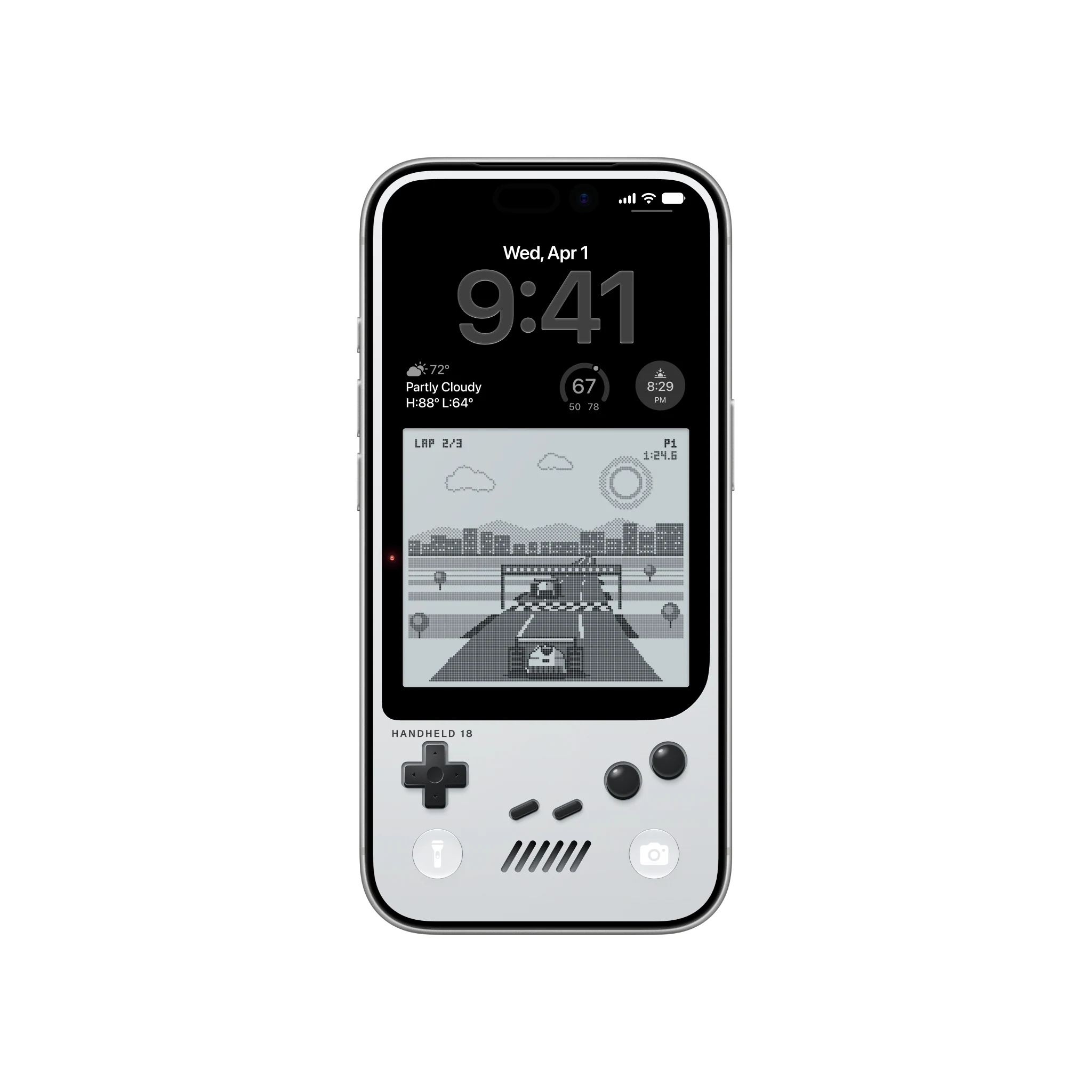 Retro Games Silver Grand Prix on a phone